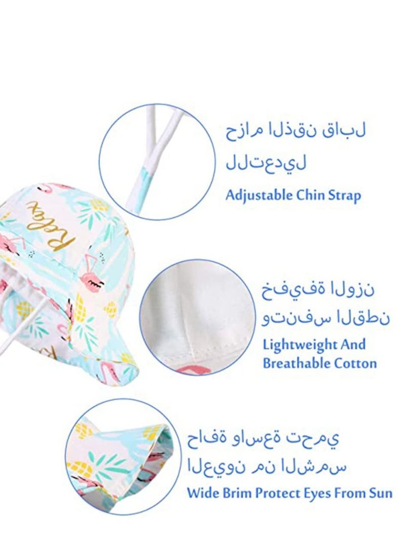 KASTWAVE Baby Sun Hat Outdoor Adjustable Summer Sun Beach Hat Wide Brim Bucket Hats Protection UPF 50+ Baby Girl Hats for Toddler Boy Kid Fisherman Hat - Image 4