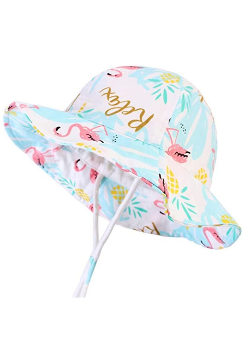 KASTWAVE Baby Sun Hat Outdoor Adjustable Summer Sun Beach Hat Wide Brim Bucket Hats Protection UPF 50+ Baby Girl Hats for Toddler Boy Kid Fisherman Hat - Image 1