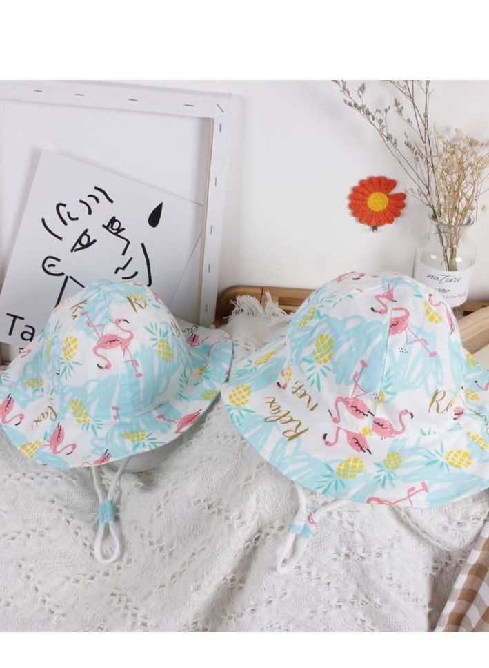 KASTWAVE Baby Sun Hat Outdoor Adjustable Summer Sun Beach Hat Wide Brim Bucket Hats Protection UPF 50+ Baby Girl Hats for Toddler Boy Kid Fisherman Hat - Image 3