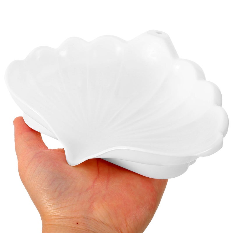 Ivory White Soap Dish Tray With Drainage Sturdy Bathroom Soap Holder Non Soaking Storage Organizer - Image 5