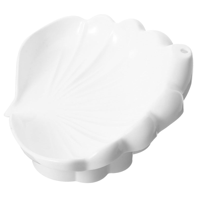 Ivory White Soap Dish Tray With Drainage Sturdy Bathroom Soap Holder Non Soaking Storage Organizer - Image 2