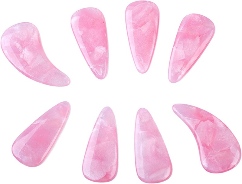Peach Color Silicone Guzheng Nail Covers Strong Lightweight Reusable Finger Picks - Image 1
