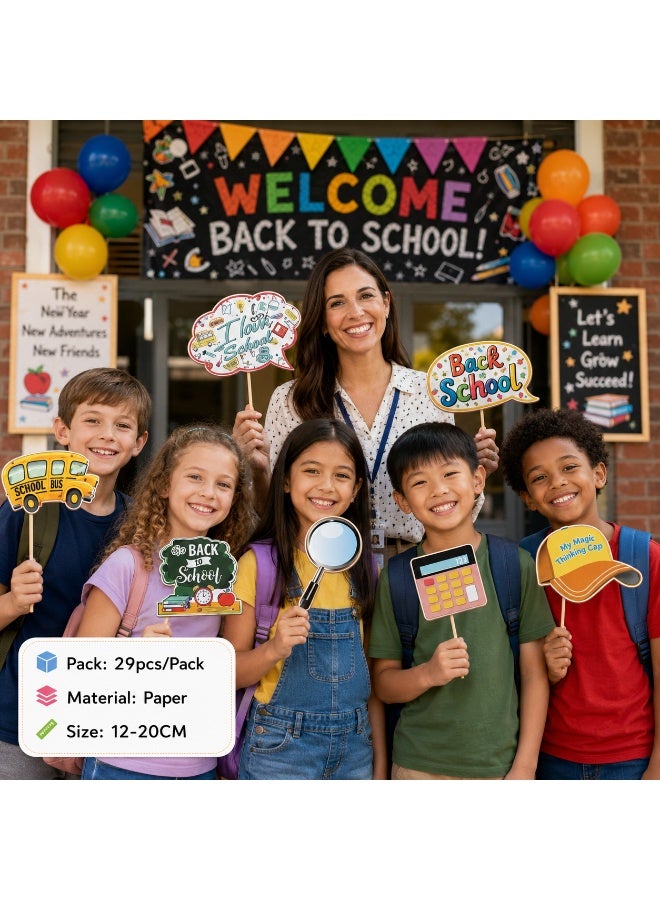 Kidzilla Complete Party Decoration Pack with Paper Decor for Back to School Events - Pack of 29, 12-20 cm, Paper - Image 3