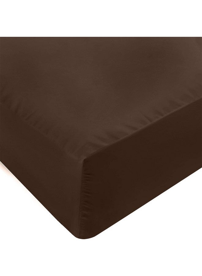 Utopia Bedding King Fitted Sheet - Bottom Sheet - Deep Pocket - Soft Microfiber - Shrinkage and Fade Resistant - Easy Care -1 Fitted Sheet Only (Brown) - Image 1