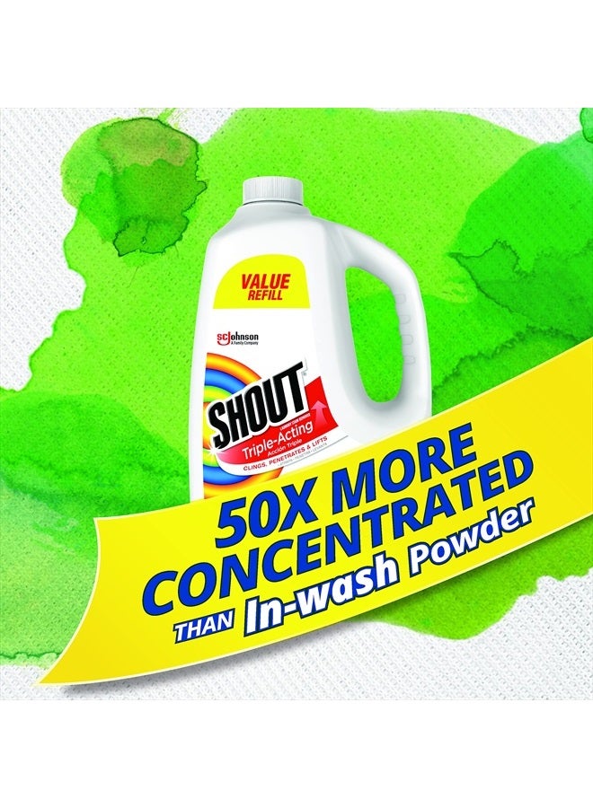 Shout رذاذ مزيل البقع المنشطة من شوت، تركيبة ثلاثية الفعالية تلتصق، تخترق، وتزيل أكثر من 100 نوع من البقع اليومية - عبوة إعادة تعبئة 60 أونصة - Image 4