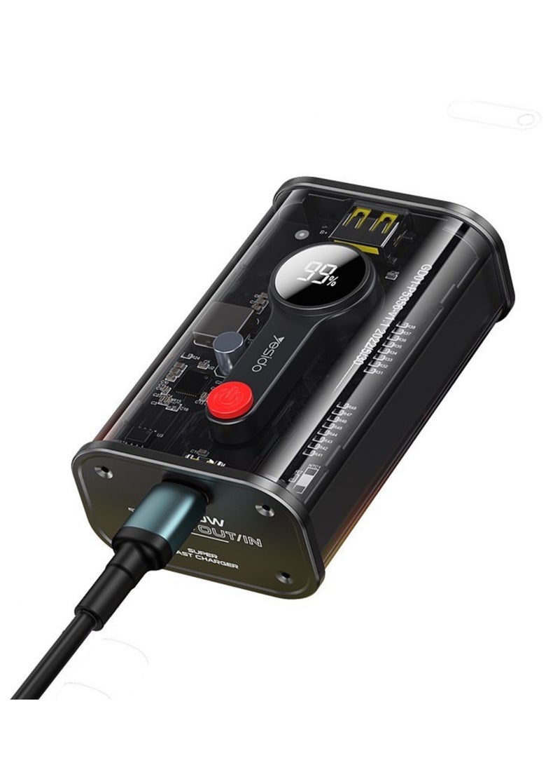 YESIDO: Power Bank 10000mAh Black YP35 - Image 1