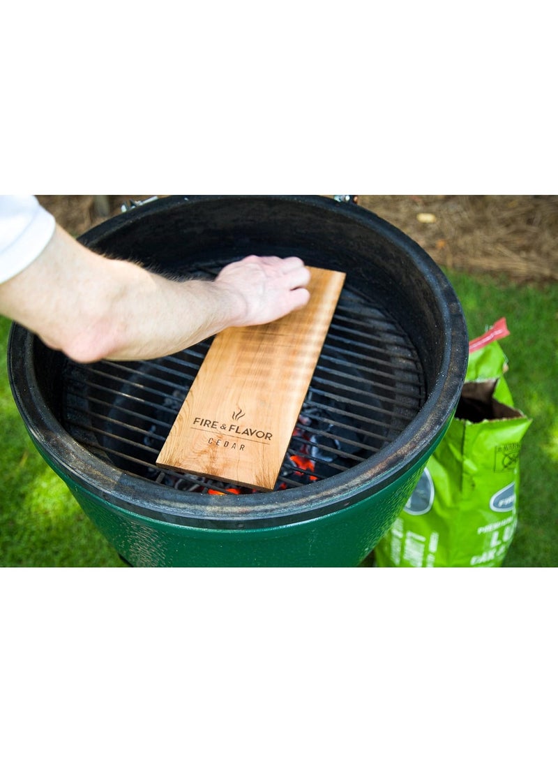 Fire & Flavor Cedar Planks, Great for Cedar Planked Salmon, Sustainably Sourced & Certified, 2-Pack, 11 inch  - Image 4