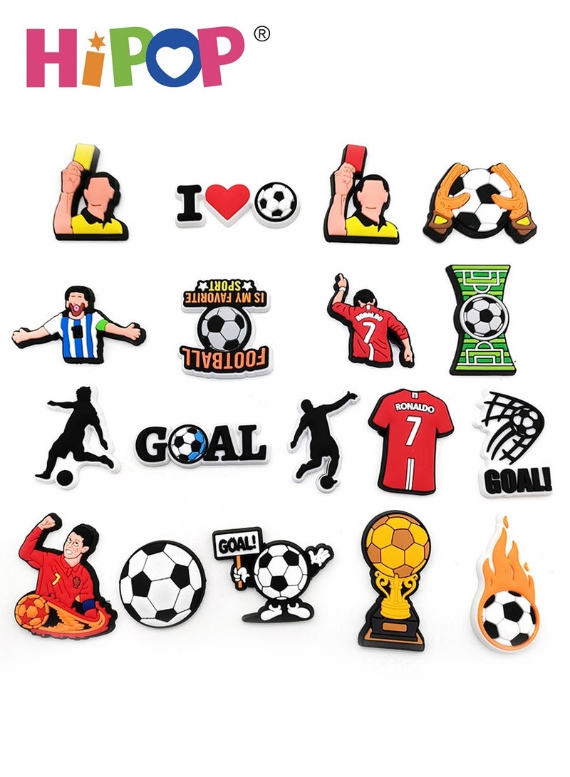 HIPOP 18PCS Crocs Shoe Decoration Charms,Interchangeable Shoe Buckles and Party Favors for Bracelets or Wristbands,Ideal for Boys and Girls - Image 3