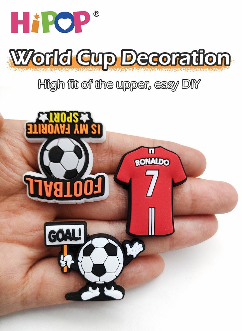 HIPOP 18PCS Crocs Shoe Decoration Charms,Interchangeable Shoe Buckles and Party Favors for Bracelets or Wristbands,Ideal for Boys and Girls - Image 4