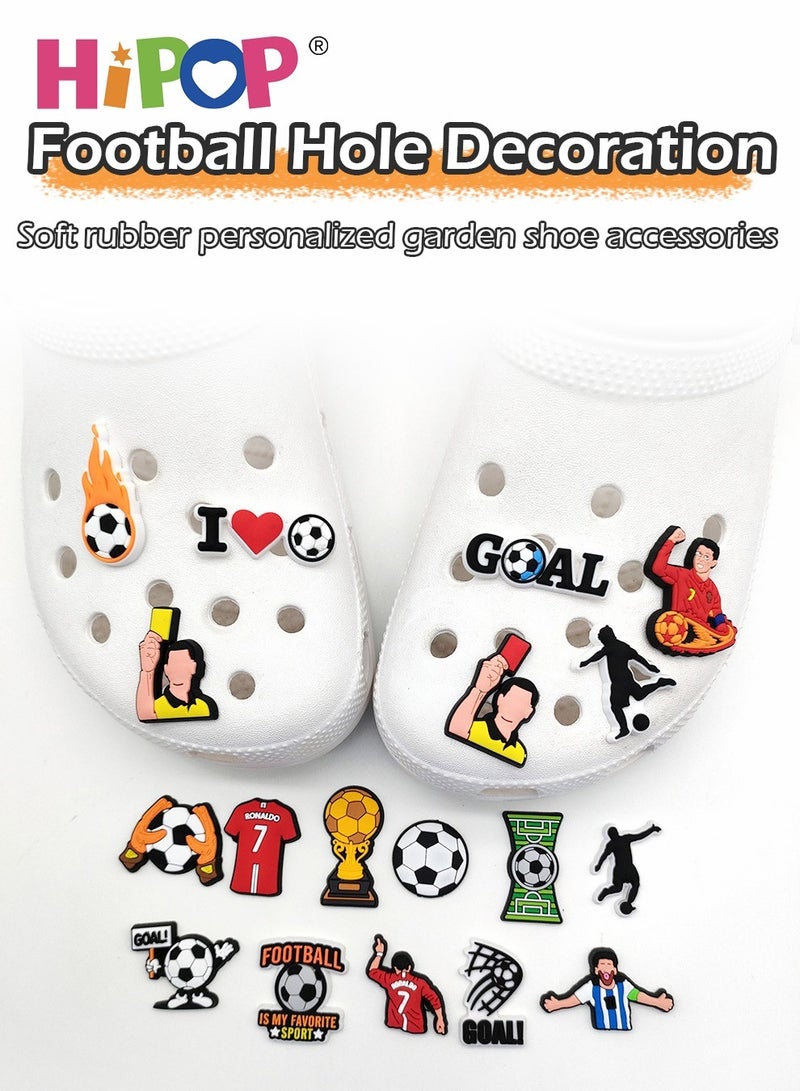 HIPOP 18PCS Crocs Shoe Decoration Charms,Interchangeable Shoe Buckles and Party Favors for Bracelets or Wristbands,Ideal for Boys and Girls - Image 2