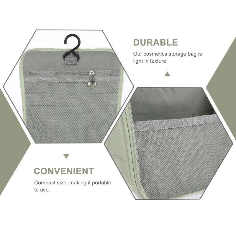 Large Waterproof Travel Makeup Bag Cosmetic Organizer Portable Toiletry Pouch Fruit Green - Image 4