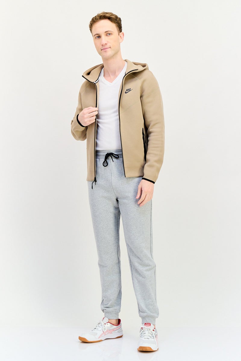 Nike Men Sportswear Fit Long Sleeve Outdoor Full Zip Hoodie, Tan - Image 3