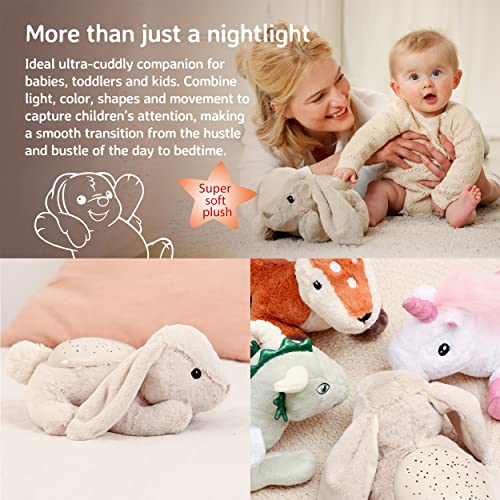 Cloud b Calming Nightlight Star Projector | Gentle Brightness | 3 Colors | 3 Constellations | Auto-Shutoff | Bunny - Image 4
