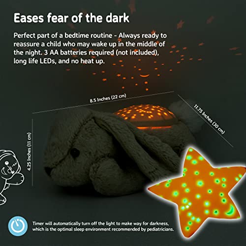Cloud b Calming Nightlight Star Projector | Gentle Brightness | 3 Colors | 3 Constellations | Auto-Shutoff | Bunny - Image 5