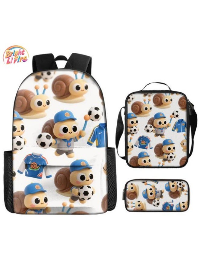 Bright Li Fire The fashion treasure of students and teenagers! Fun cartoon bag three-piece set, good-looking online (students, children, friends' outings, mountain climbing, schooling, etc. can be used) - 50 - Image 1