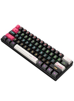 onikuma G55 Mechanical Gaming Keyboard,61 Keys Ultral Compact Wired Keyboard with RGB Backlit,Easy to Carry on Business Trip,for PC/Mac Gamer  - Image 3
