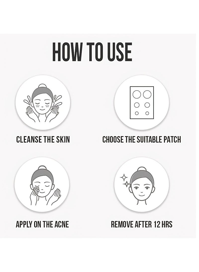 اكني باتش 164 قطعة من لاصقات البثور، ملصقات تغطية حب الشباب للوجه والبشرة، للعناية اليومية بالبشرة للرجال والنساء - Image 3