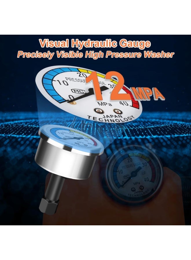 شو وو غسالة كهربائية عالية الضغط بقوة 3000 واط، غسالة سيارات منزلية، غسالة كهربائية محمولة، مسدس مياه قابل للفصل مع خرطوم بطول 10 أمتار، فوهات قابلة للتعديل، مدفع رغوة للسيارة والمنزل - Image 2