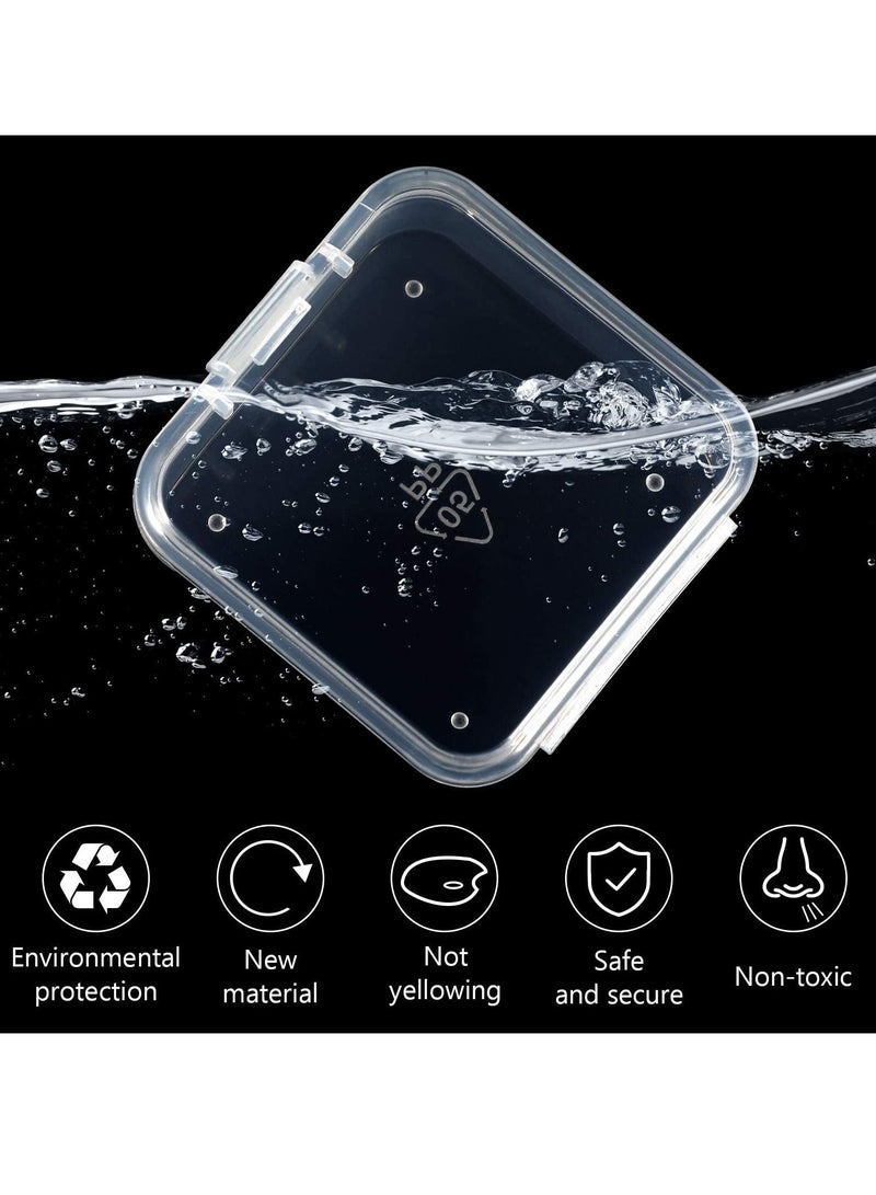 KASTWAVE Clear Storage Containers Box, 10 Pieces Mini Plastic Box for Collecting Small Items with Lid, Beads, Jewelry, Business Cards, Game Pieces, Crafts (1.77 x 1.77 x 0.79 inch) - Image 4