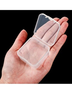 KASTWAVE Clear Storage Containers Box, 10 Pieces Mini Plastic Box for Collecting Small Items with Lid, Beads, Jewelry, Business Cards, Game Pieces, Crafts (1.77 x 1.77 x 0.79 inch)  - Image 3