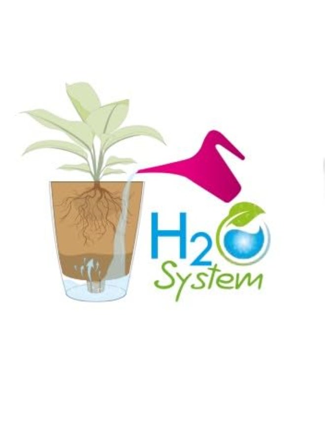 أيدل إناء زهور بلاستيكي مزخرف بشكل منحني 13 - سعة 2 لتر - إناء دائري للزراعة الداخلية والخارجية للبلكونة والTabletop والحديقة - وعاء نباتي زخرفي متعدد الألوان - مصنوع في إيطاليا - بواسطة إيدل - Image 5