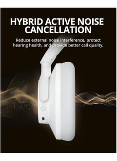 Tronsmart Tronsmart Sounfii Q20S Hybrid Active Noise Cancelling Headphones, Wireless Over Ear Bluetooth Headphones with Microphone, Hi-Res Audio, 60H Playtime, Custom EQ, 40dB, Comfort Fit, for Travel, Home(White)  - Image 5
