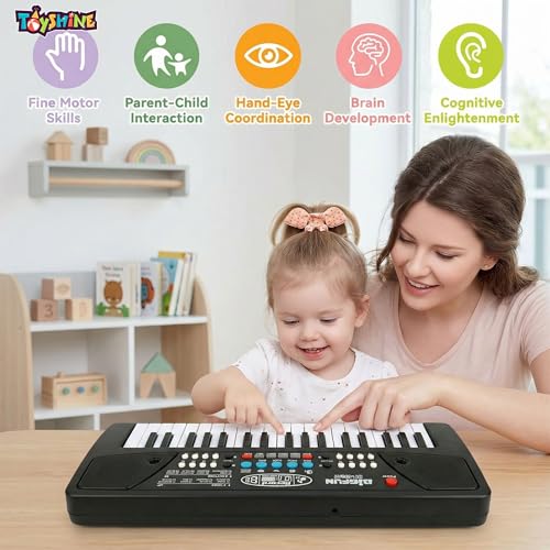 Toyshine 37 Key Piano Keyboard Toy for Kids DC Power Option + Recording + Microphone- New - Image 4