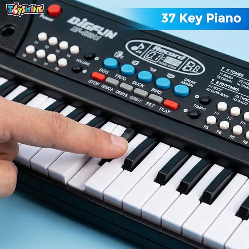 Toyshine 37 Key Piano Keyboard Toy for Kids DC Power Option + Recording + Microphone- New - Image 3