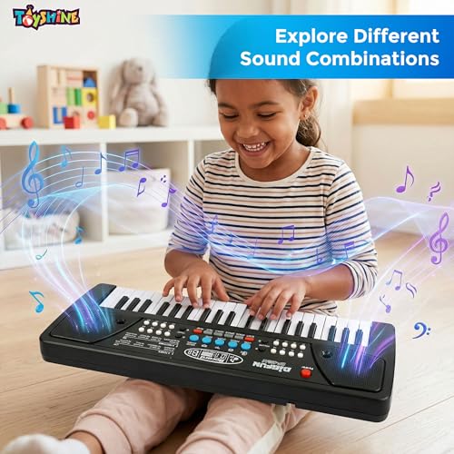 Toyshine 37 Key Piano Keyboard Toy for Kids DC Power Option + Recording + Microphone- New - Image 2