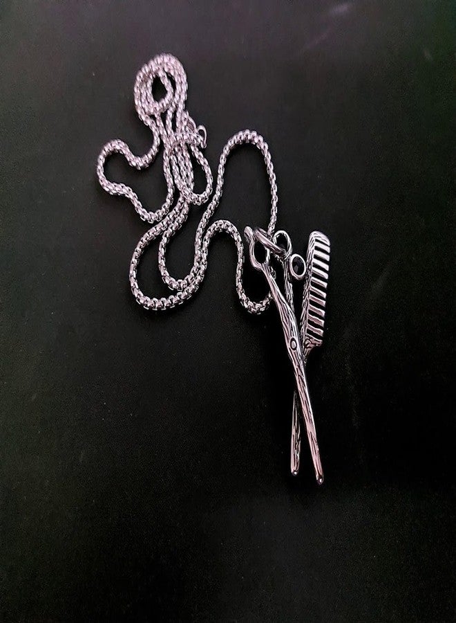 Streetsoul Haidresser Stylist Comb Scissors in Stainless Steel Pendant for Men Women - Image 5