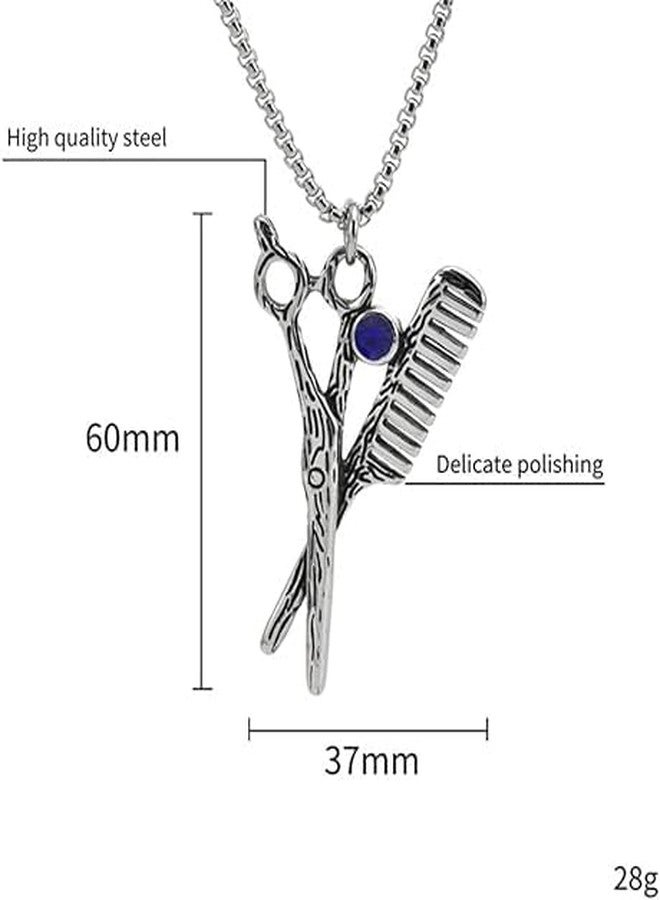 Streetsoul Haidresser Stylist Comb Scissors in Stainless Steel Pendant for Men Women - Image 4