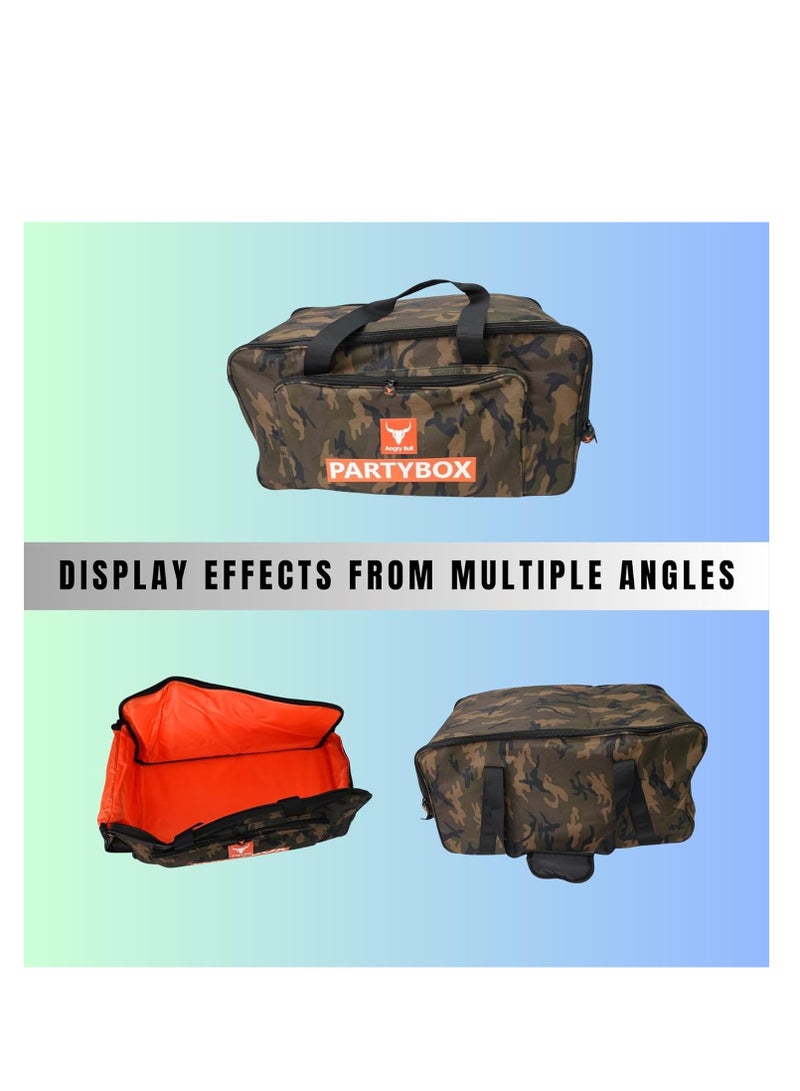 أنجري بول حقيبة تخزين آمنة لسماعات الصوت مع حزام عملي وحقيبة سفر متوافقة مع (PARTYBOX 110 BAG ARMY-D) - Image 2