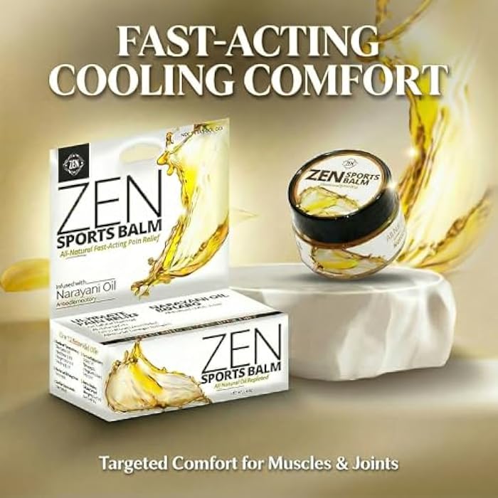 ZEN Sports Balm – Plant-Based Topical Balm Infused with Narayani Oil – 0.7 oz - Image 2
