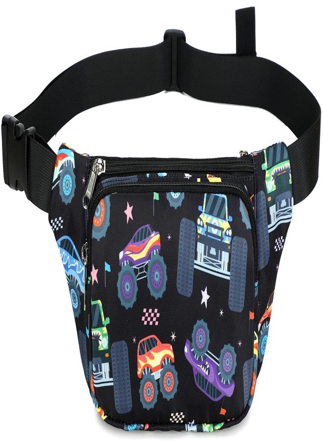 LEDAOU Kids Fanny Pack Belt Bag Boys Crossbody Bag Waist Pack Hip Pack Boys Lightweight Chest Bag, Black, Small, Crossbody - Image 1