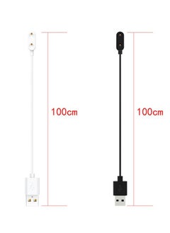 KENSUO 2Pcs,Charging Cable for Huawei Band 9/8/7/6,Honor Band 9/8/7/6,Huawei Watch Fit 3/Fit 2/Fit,Honor Watch ES, Huawei 4X/5X Smartwatch Magnetic USB Charging Cable Black  - Image 2