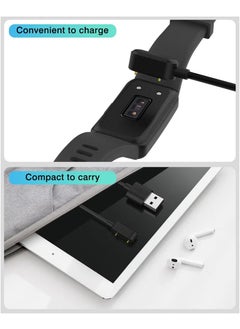 KENSUO 2Pcs,Charging Cable for Huawei Band 9/8/7/6,Honor Band 9/8/7/6,Huawei Watch Fit 3/Fit 2/Fit,Honor Watch ES, Huawei 4X/5X Smartwatch Magnetic USB Charging Cable Black  - Image 5