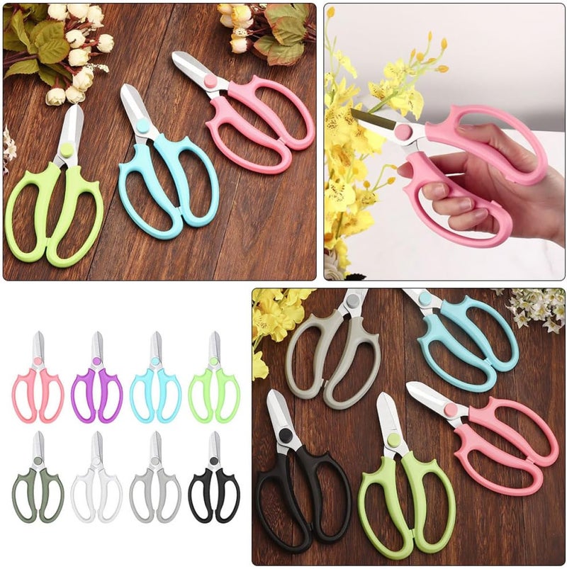 8pcs Garden Trimmer and Fruit Branch Pruner Shears Set, Multi-color Handheld Scissors for Flower Arrangement, Orchard Clipper, and Gardening Pruning Tasks - Image 5
