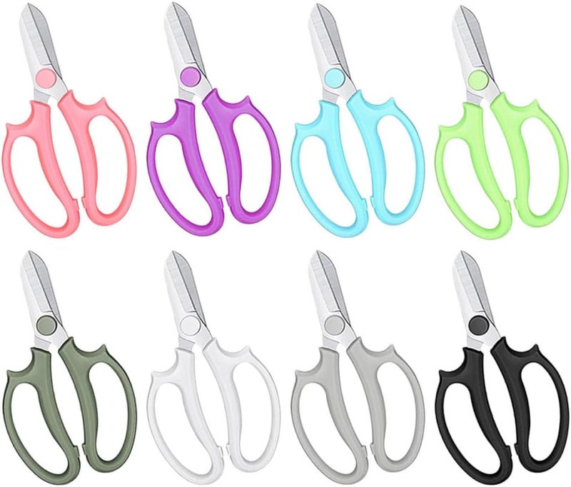 8pcs Garden Trimmer and Fruit Branch Pruner Shears Set, Multi-color Handheld Scissors for Flower Arrangement, Orchard Clipper, and Gardening Pruning Tasks - Image 1