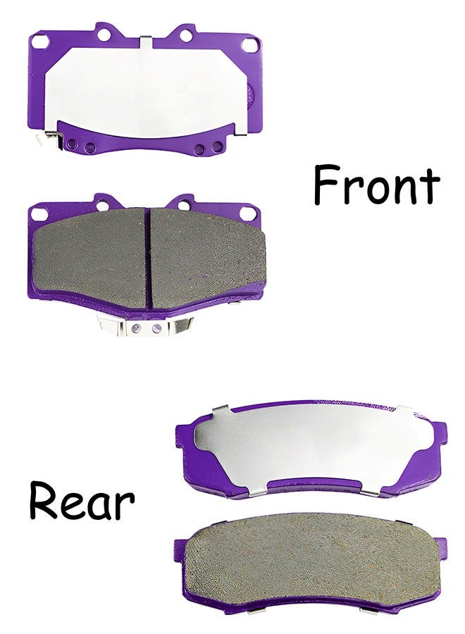 Generic High-end ceramic brake pads for cars(Front wheel and Rear wheel), OE quality, low noise, high temperature resistance, noiseless, no damage to the disc, no dust, stable braking performance under any conditions, suitable for FJ Land Cruiser, Prado, Lexus GX400, GX460, GX470LX450 Pajero, Jinnchang V77, Falcon Prince, Yu Hu, 007, Land Rover, Rui Ling, and more. Please see details for more models  - Image 1