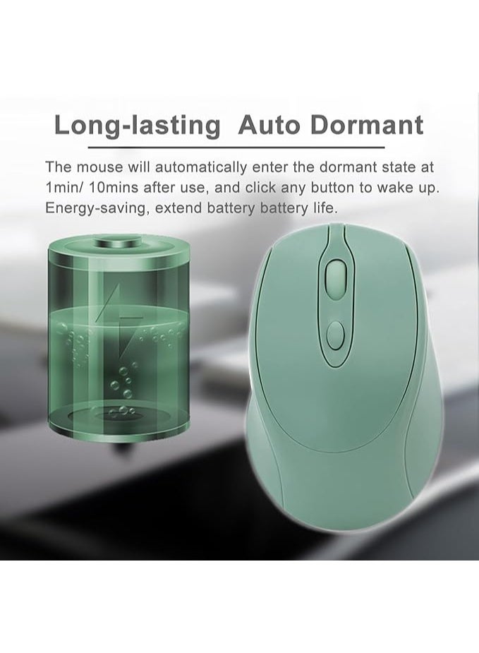 Bluetooth USB C Mouse Rechargeable Wireless Mouse for MacBook Pro/Air/Computer, Bluetooth Type C Silent Mouse for Mac/Laptop/Tablet/PC/Windows - Image 4