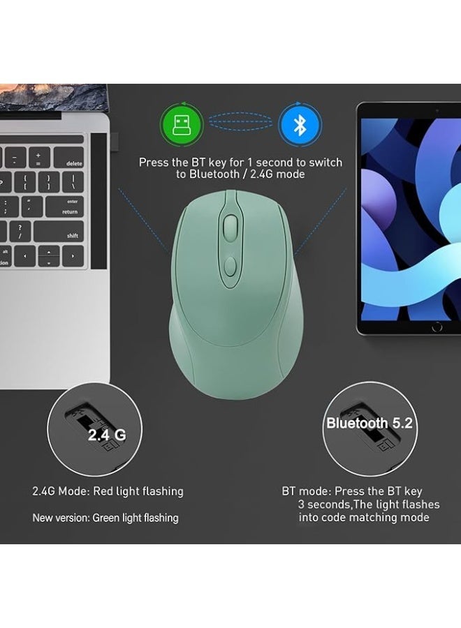 Bluetooth USB C Mouse Rechargeable Wireless Mouse for MacBook Pro/Air/Computer, Bluetooth Type C Silent Mouse for Mac/Laptop/Tablet/PC/Windows - Image 2