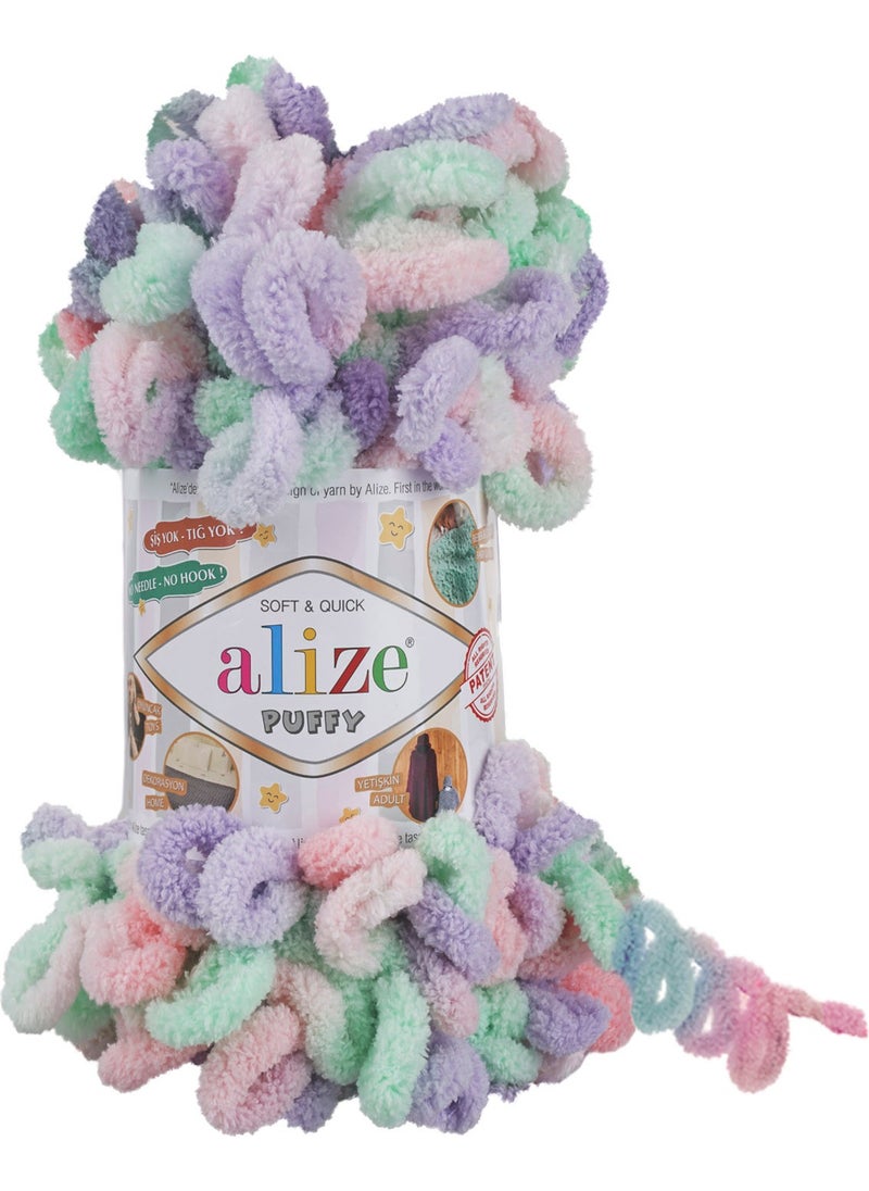 ALIZE - Puffy Color Knitting Yarn (5 Pack) - 5938 - Image 1