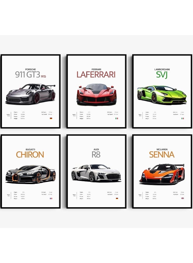 Home Trove Westbird Car Posters For Men Car Wall Art - 8X10 Unframed Prints  - Image 1