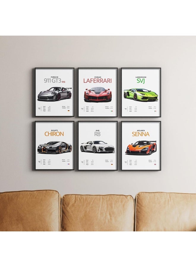 Home Trove Westbird Car Posters For Men Car Wall Art - 8X10 Unframed Prints  - Image 3