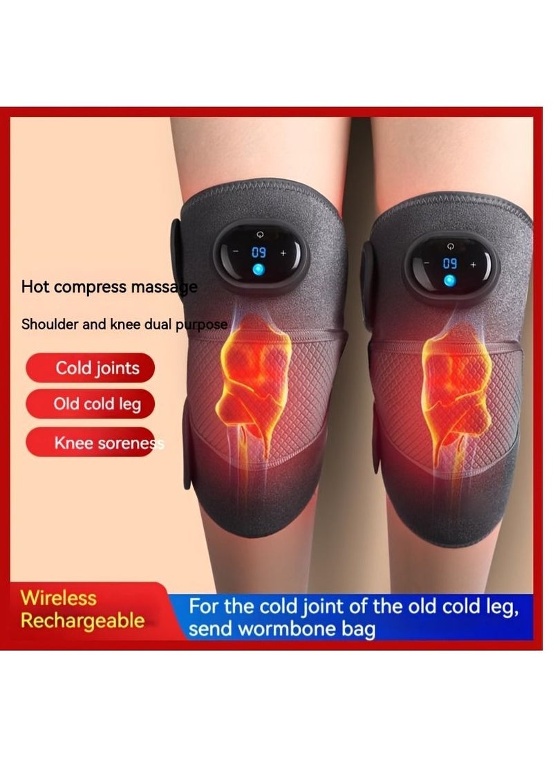 Generic - Electric Knee Massager Rechargeable Wireless Knee Massage Tool Knee Massager With Heat Compression Elbow Shoulder Brace Wrap - Image 1