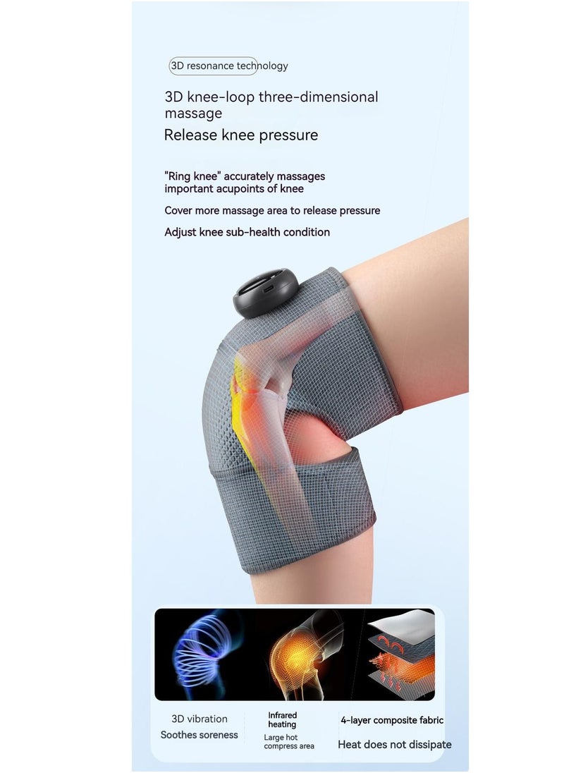 Generic - Electric Knee Massager Rechargeable Wireless Knee Massage Tool Knee Massager With Heat Compression Elbow Shoulder Brace Wrap - Image 1
