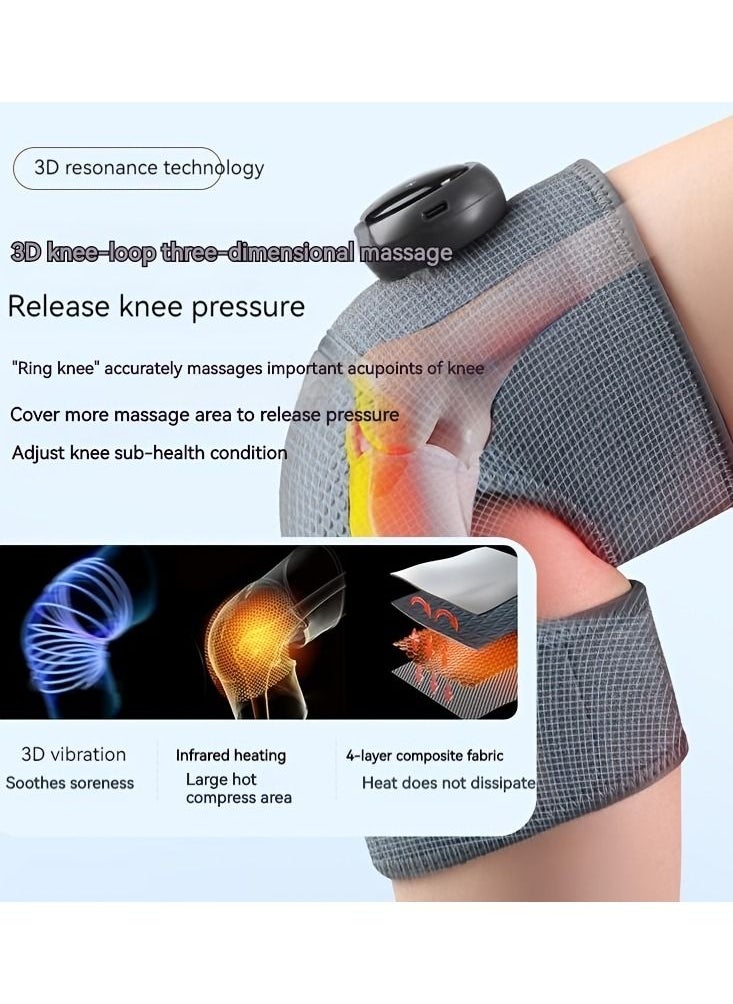 Generic - Electric Knee Massager Rechargeable Wireless Knee Massage Tool Knee Massager With Heat Compression Elbow Shoulder Brace Wrap - Image 1