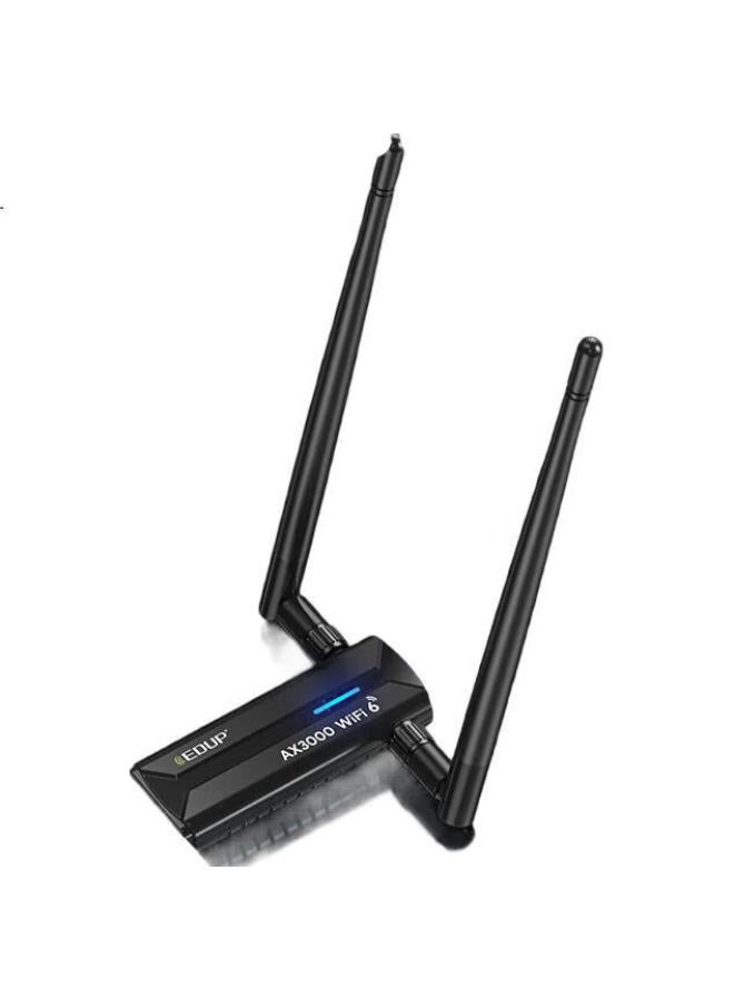 EDUP Yilian Sanfeng Ax3000 Wireless Network Adapter, Wifi 6, For Desktop And Laptop, Wireless Wifi Receiver, Win10/11, Gigabit High-Speed Usb 3.0 Receiver, Ep-Ax1672 - Image 1