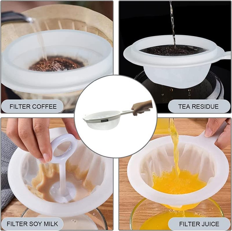 ZOOV Food Filter Mesh Soy Milk Filter Compatible Kitchen Funnel for Filtering Juice, Wine, Milk, Soy Milk Strainer (Big) - Image 4