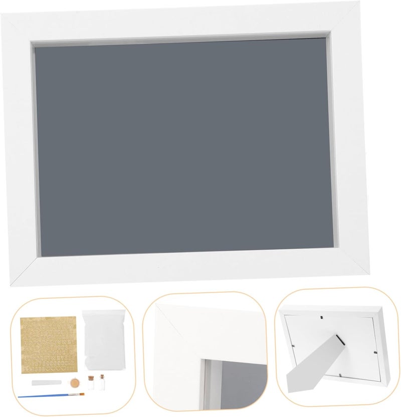 1 Set Newborn Prints Keepsake Kit Handprint Picture Frame with Safe Ink Pad Fetal Hair Bottles and Blank Photo Frame for DIY Memories present for Friends - Image 4
